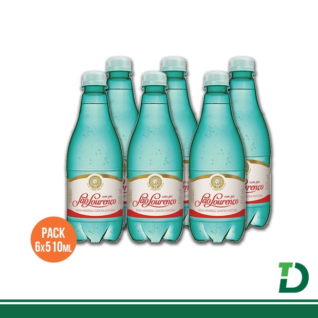 Água Mineral São Lourenço com Gás de 510ml