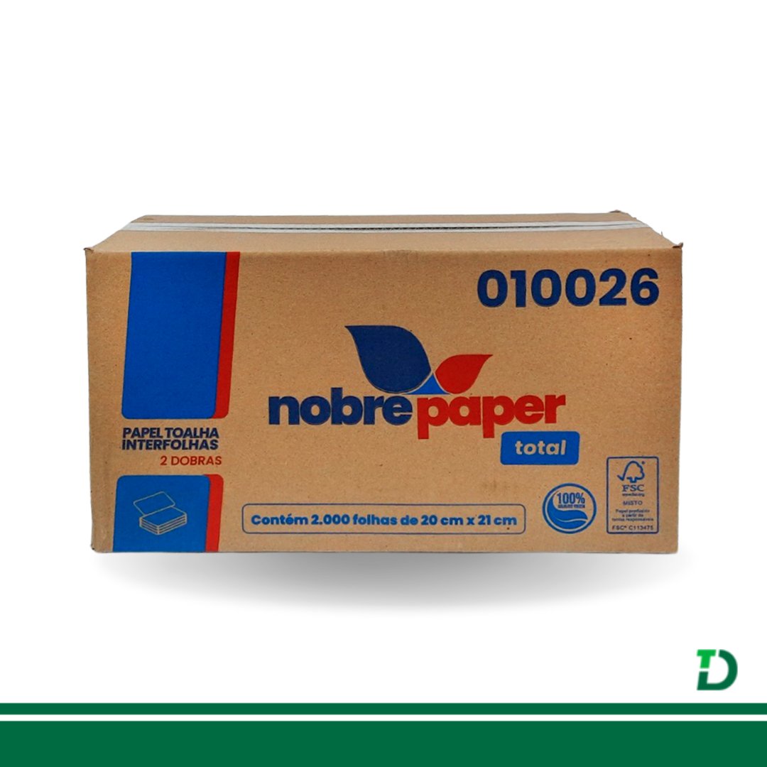 Interfolha NobrePaper TOTAL 2D Branco 100% Celulose Virgem - Imagem 2