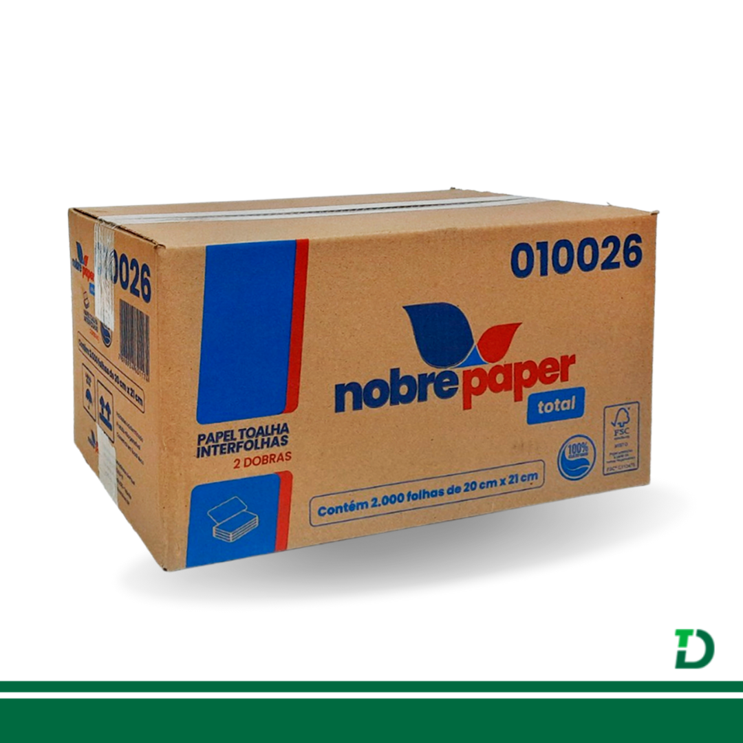 Interfolha NobrePaper TOTAL 2D Branco 100% Celulose Virgem