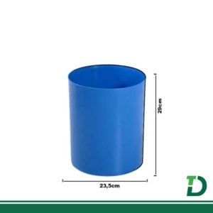 Cesto De Lixo Sem Tampa 12 litros JSN Azul