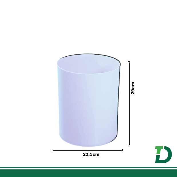 Cesto De Lixo Sem Tampa 12 litros JSN Branca