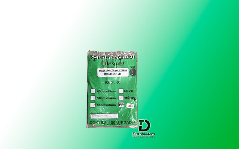 Saco de lixo Itaqui 40 Litros com 100 unidades