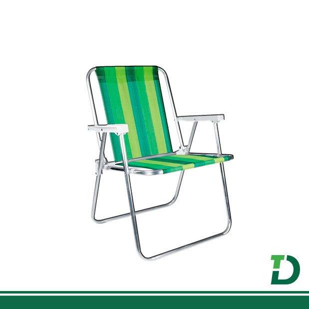 Cadeira de praia MOR 1 posição alumínio Ref: 002101