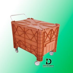 Caixa de 370 Litros  completa c/ rodas de polipropileno JSN Ref: C370