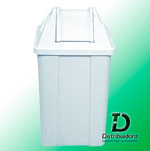 Cesto quadrado 100 Litros com tampa vai-vem JSN Ref: Q100 - Imagem 3