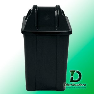 Cesto quadrado 100 Litros com tampa vai-vem JSN Ref: Q100 - Imagem 5