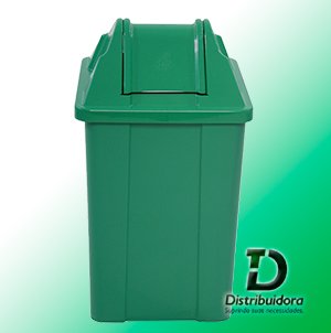 Cesto quadrado 100 Litros com tampa vai-vem JSN Ref: Q100 - Imagem 6