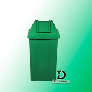 Cesto quadrado 25 Litros com tampa vai-vem JSN Ref: Q25a