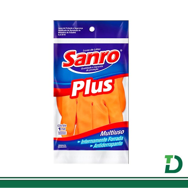 Luva SANRO PLUS laranja