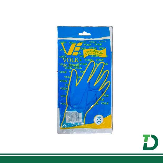 Luva VOLK Latex multiuso AZUL - Imagem 2