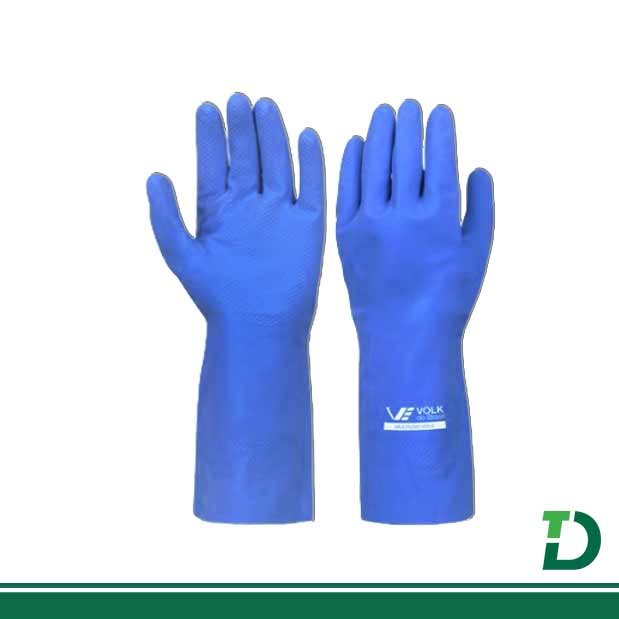 Luva VOLK Latex multiuso AZUL