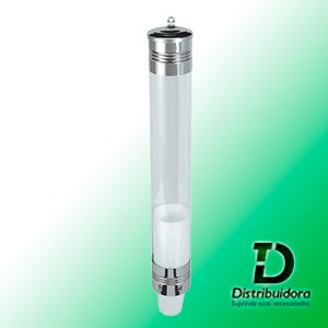 Suporte em Inox com tubo PVC p/ copo de água 180/200ml JSN Ref: A14 - Imagem 2