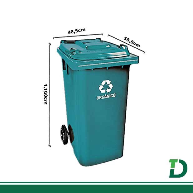 Lixeira Gari 120 Litros s/ Pedal LP