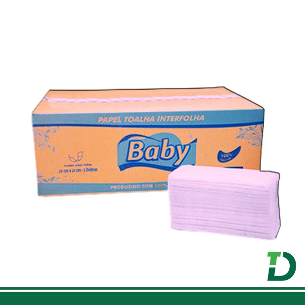 Interfolha Baby 2D 100% Celulose Virgem