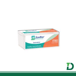 Interfolha Santher 2D Folha Dupla 100% Celulose Virgem