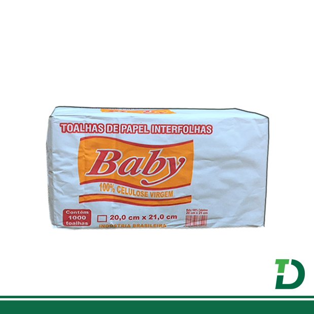 Interfolha Baby 2D Branco 100% Celulose Virgem