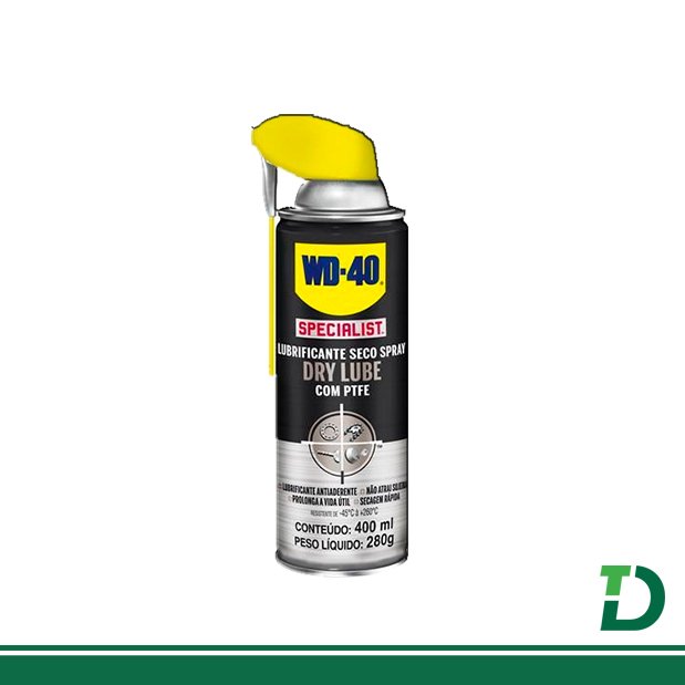 Lubrificante WD-40 DRY LUB Sprey/Jato multiuso 400ml