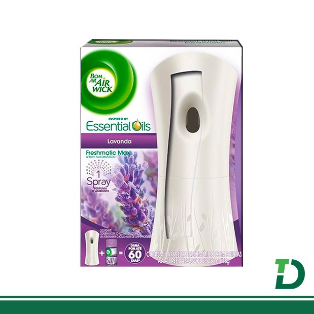 Dispensador Bom Ar Air Wick Freshmatic Spray Automático Aparelho Lavanda