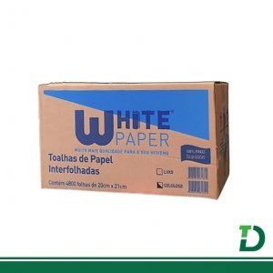 Interfolha WhitePaper 2D 100% Celulose Virgem 20x21cm Caixa c/ 4.800