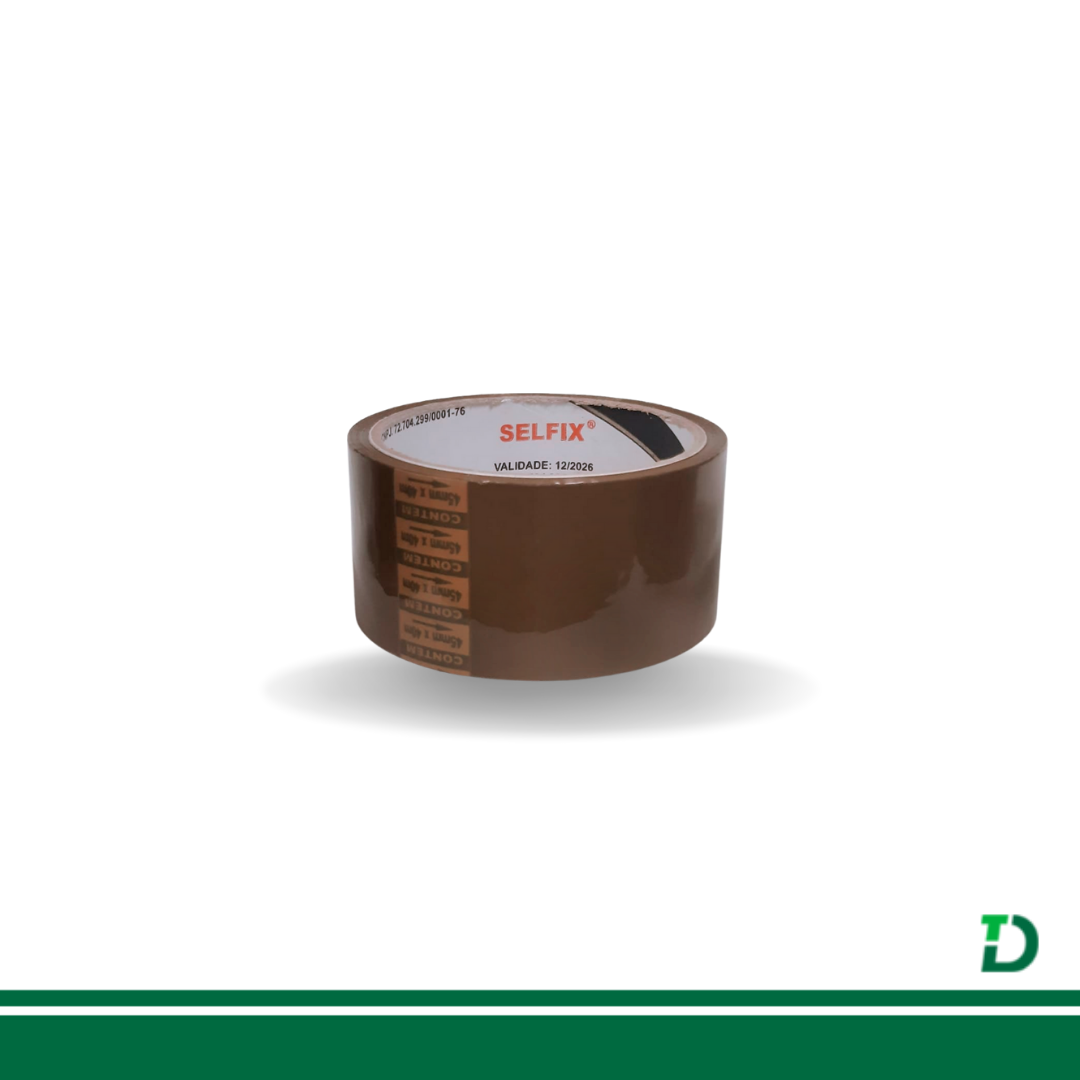 Fita Adesiva SELFIX Marrom 45 X 40mts - Imagem 2