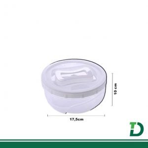 Pote de Plástico Redondo PLASÚTIL 1,4 litro Rosca Ref:  2833