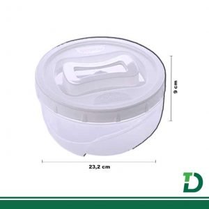 Pote de Plástico Redondo PLASÚTIL 2,7 litro Rosca Ref:  2837