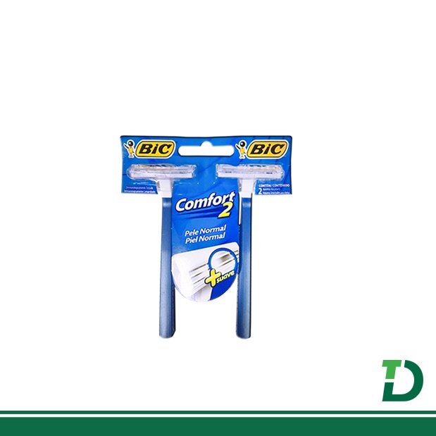Aparelho de Barbear BIC CONFORT 2 Masculino C/ 2 unidades