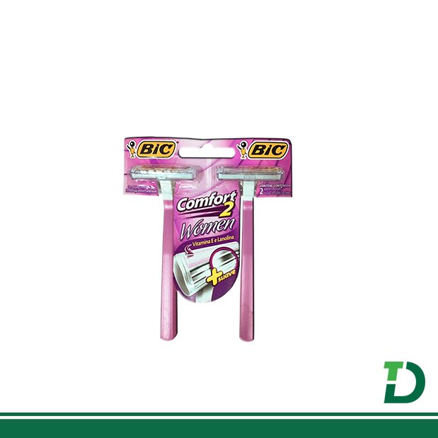 Aparelho de Barbear BIC CONFORT 2 Feminino C/ 2 unidades