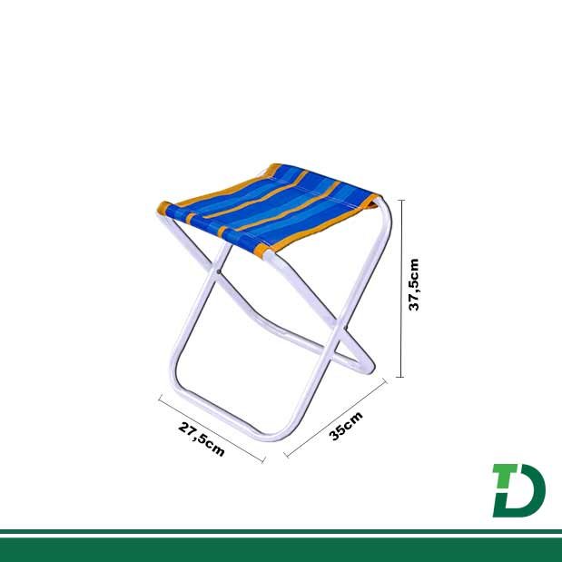 Banqueta dobrável em aço MOR Azul Ref: 6004