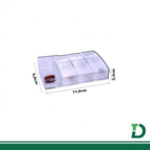 Guarda-Comprimidos Plástico C/ 8 Divisórias PLASÚTIL Ref: 2488