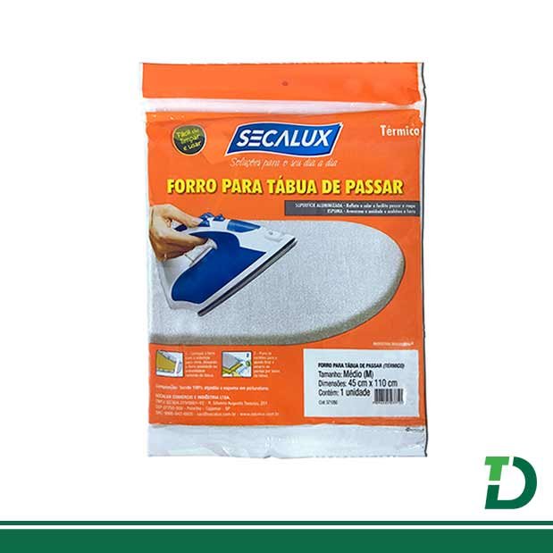 Forro para Tábua de Passar Térmico Secalux 45cm x 110cm