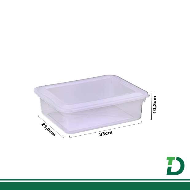 Caixa Organizadora com Tampa PLAION Biopratíka 5lts Ref: 0320