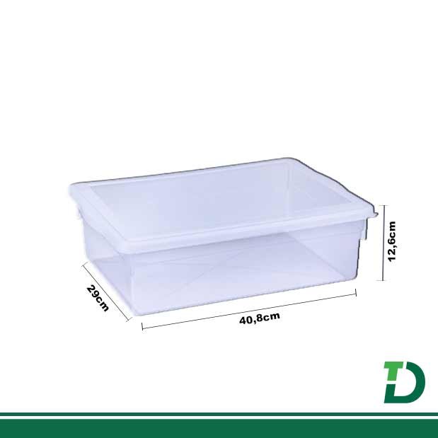 Caixa Organizadora com Tampa PLAION Biopratíka 11lts Ref: 0330