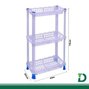 Prateleira Retangular BRASAMI C/ 3 Bandejas plástica Ref: 252