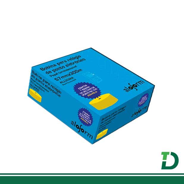 Bobina Térmica para Relógio de Ponto Electrónico 5,7cm X 300Metros