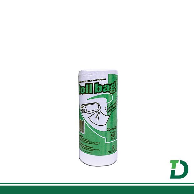 Bobina Picotada Transparente Roll Bag 20cm X 35cm c/ 500 Sacos