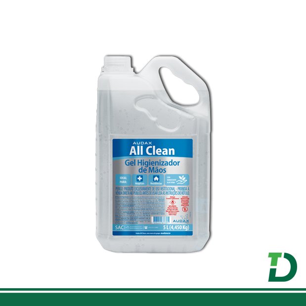 Álcool Gel Audax All Clean Anti-séptico 4,450Kg