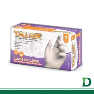 Luva Latex TALGE sem pó ( G ) c/ 100und