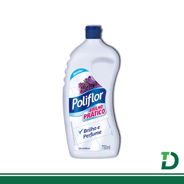 Cera Poliflor Brilho Prático Incolor com 750ml