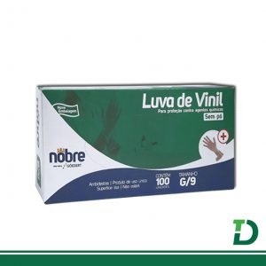 Luva de Vinil Sem pó Agentes Químicos Nobre Göedert - G