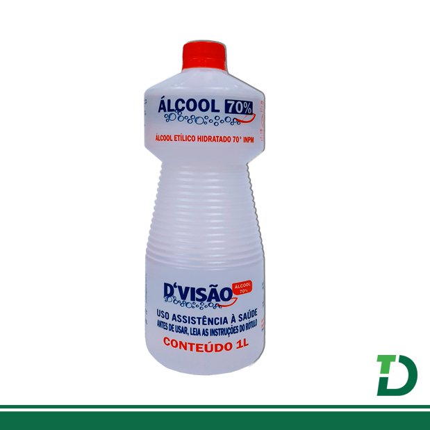 Álcool D'VISÃO 70º INPM 1 litro