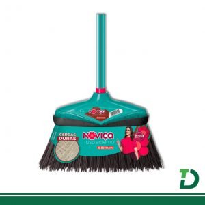 Vassoura Nylon NOVIÇA Uso Externo BETTANIN c/ cabo