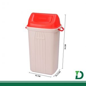 Lixeira Basculante Amarela SANREMO 60 Litros Ref: 284/02