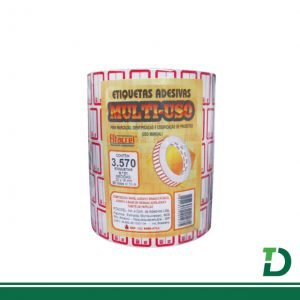 Etiqueta de Tarja Nº 01 Pct. com 5 Rolos