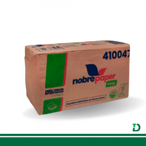 Interfolha NobrePaper EASY 2D 100% Celulose Virgem 20cm x 21cm – Folha Simples c/ 1.000