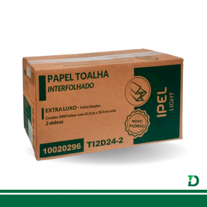 Interfolha Indaial Light 2D Branco 100% Celulose Virgem Ref: 10020296